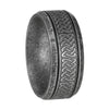 Wholesale Distressed Geometric Titanium Steel Ring With Viking Rune For Men And Women