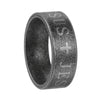 Wholesale Distressed Titanium Steel Ring With Letters Numbers Text For Unisex