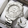 Wholesale Diving Watch Men's Fully Automatic Mechanical Watch Alloy Case And Strap Round Dial Business Style Waterproof Luminous Calendar