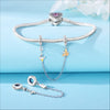 Wholesale Diy Accessories Bracelet Pendant S925 Sterling Silver Beaded Dragonfly Ladybug Dripping Oil Design