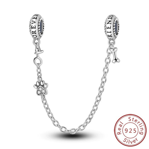 Wholesale Diy Accessories Sterling Silver Animal Print Charm Pendant Bracelet With Dripping Oil Design