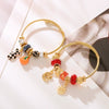 Wholesale Diy Adjustable Unisex Alloy Bracelet With Geometric Pattern And Diamond Design