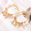 Wholesale Diy Adjustable Unisex Alloy Bracelet With Geometric Pattern And Diamond Design