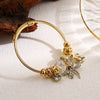 Wholesale Diy Beaded Bracelet Alloy Rhinestone Love Butterfly Pendant Fashion Animal Heart Insect Zodiac Adjustable Couple Bracelet