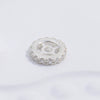Wholesale Diy Bracelet Accessories S925 Sterling Silver Double Row Zirconium Round And Wheel Bead Handmade