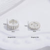 Wholesale Diy Bracelet Accessories S925 Sterling Silver Double Row Zirconium Round And Wheel Bead Handmade