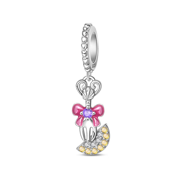 Wholesale Diy Bracelet Accessories 925 Sterling Silver Iris Unicorn Pendant Beads Dripping Oil Design