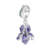 Wholesale Diy Bracelet Accessories 925 Sterling Silver Iris Unicorn Pendant Beads Dripping Oil Design