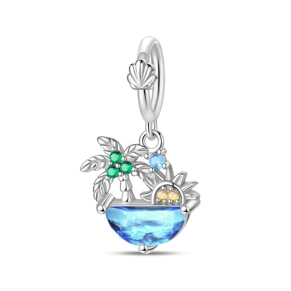 Wholesale Diy Bracelet Accessories 925 Sterling Silver Iris Unicorn Pendant Beads Dripping Oil Design