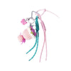 Wholesale Diy Creative Woven Wool And Pu Keychain Bag Hanging Ornaments With Plants Flowers Pattern And Color Printing