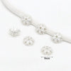 Wholesale Diy Crystal Beading Accessories Copper 18K Gold Plated Diamond Zircon Cut Out Snowflake Flower Holder Spacer Beads Versatile Minimalist