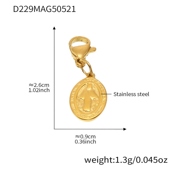 Wholesale Diy Ferris Wheel Zircon Oil Drop Geometric Stainless Steel Electroplated Bracelet And Anklet Set For Women