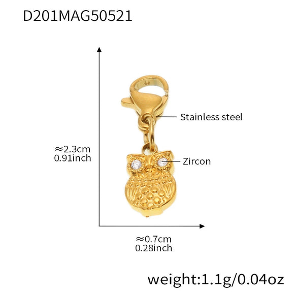 Wholesale Diy Ferris Wheel Zircon Oil Drop Geometric Stainless Steel Electroplated Bracelet And Anklet Set For Women