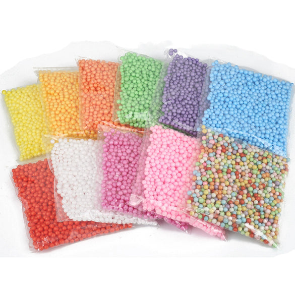 Wholesale Diy Handmade Foam Ball Round Beads With Macaron Color For Gift Geometric Style
