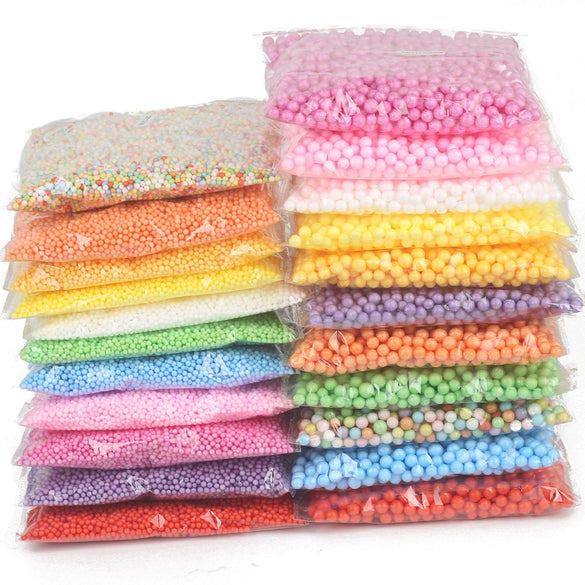Wholesale Diy Handmade Foam Ball Round Beads With Macaron Color For Gift Geometric Style