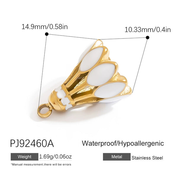 Wholesale Diy Handmade Stainless Steel Jewelry Accessories For Sporting Goods Like Basketball And Football Electroplated Necklace Keychain Pendant