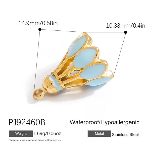 Wholesale Diy Handmade Stainless Steel Jewelry Accessories For Sporting Goods Like Basketball And Football Electroplated Necklace Keychain Pendant