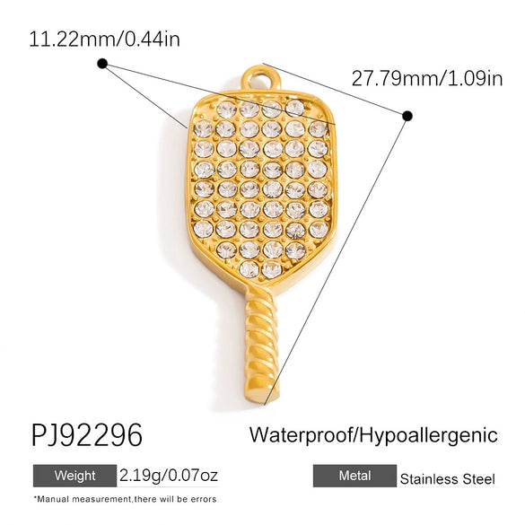 Wholesale Diy Handmade Stainless Steel Jewelry Accessories For Sporting Goods Like Basketball And Football Electroplated Necklace Keychain Pendant