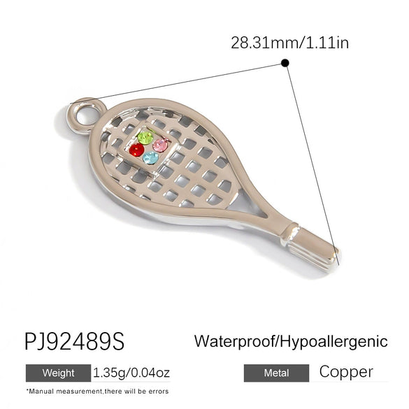 Wholesale Diy Handmade Stainless Steel Jewelry Accessories For Sporting Goods Like Basketball And Football Electroplated Necklace Keychain Pendant