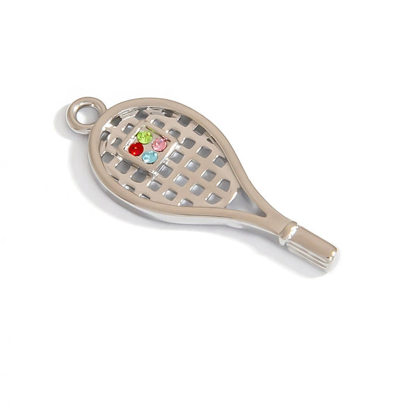 Wholesale Diy Handmade Stainless Steel Jewelry Accessories For Sporting Goods Like Basketball And Football Electroplated Necklace Keychain Pendant