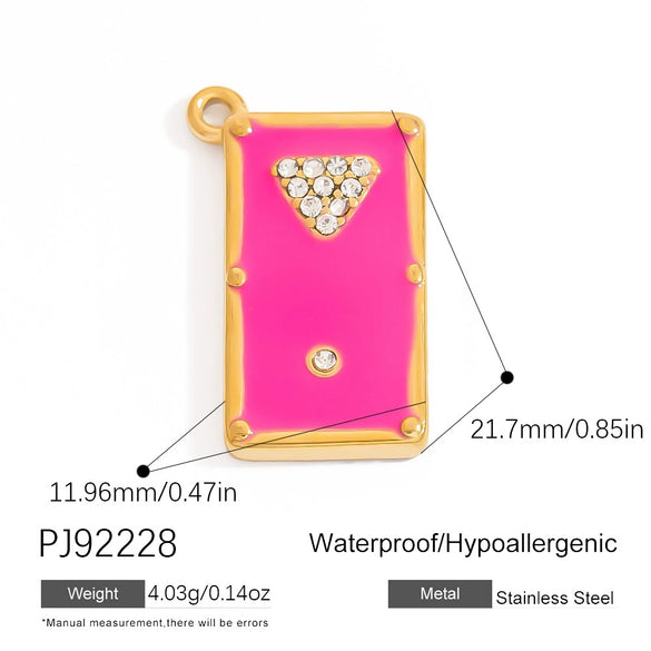 Wholesale Diy Handmade Stainless Steel Jewelry Accessories For Sporting Goods Like Basketball And Football Electroplated Necklace Keychain Pendant