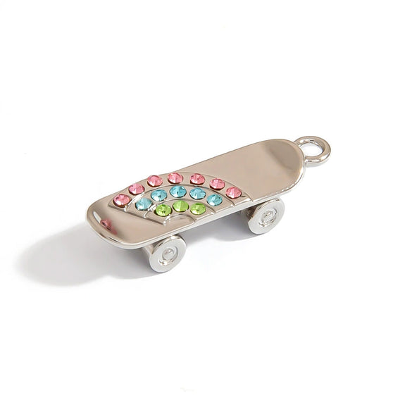 Wholesale Diy Handmade Stainless Steel Jewelry Accessories For Sporting Goods Like Basketball And Football Electroplated Necklace Keychain Pendant