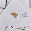 Wholesale Diy Jewelry Accessories Copper Plated Real Gold Hollow Double Hanging Small Pendant Earrings And Necklace Material Accessories