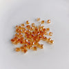 Wholesale Diy Jewelry Accessories Geometric Square Transparent Perforated Glass Crystal Beads With Glaze And Environmental Protection Treatment