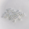 Wholesale Diy Jewelry Accessories Geometric Square Transparent Perforated Glass Crystal Beads With Glaze And Environmental Protection Treatment