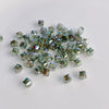 Wholesale Diy Jewelry Accessories Geometric Square Transparent Perforated Glass Crystal Beads With Glaze And Environmental Protection Treatment