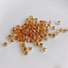 Wholesale Diy Jewelry Accessories Geometric Square Transparent Perforated Glass Crystal Beads With Glaze And Environmental Protection Treatment
