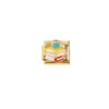 Wholesale Diy Jewelry Accessories Pendant Stainless Steel Gold Plated Geometric Oil Drop Box Pendant With Electroplating