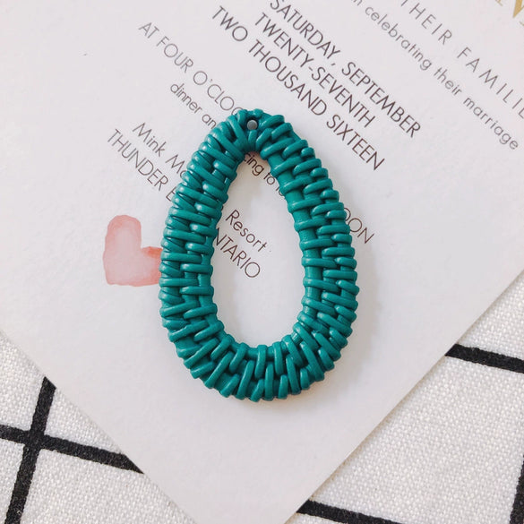 Wholesale Diy Jewelry Accessories Plastic Resin Hollow Water Drop Shape Earrings