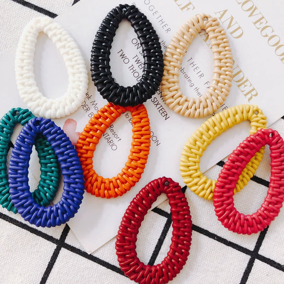 Wholesale Diy Jewelry Accessories Plastic Resin Hollow Water Drop Shape Earrings