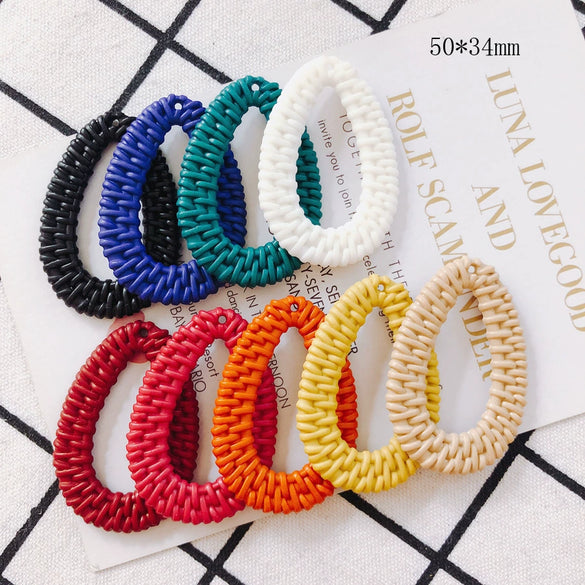 Wholesale Diy Jewelry Accessories Plastic Resin Hollow Water Drop Shape Earrings