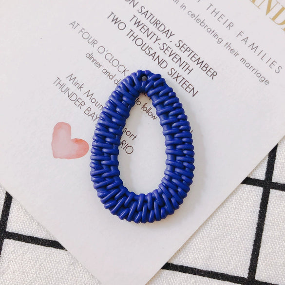 Wholesale Diy Jewelry Accessories Plastic Resin Hollow Water Drop Shape Earrings