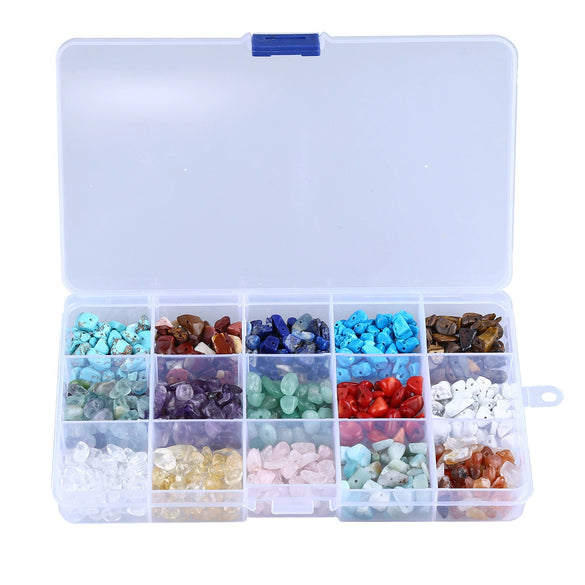 Wholesale Diy Jewelry Accessories Set Handmade Gravel Bead Bracelet Stone Material Irregular Grid