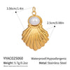 Wholesale Diy Jewelry Accessories Stainless Steel Non Fading Seaside Pendant With Small Animal Pattern For Women Electroplated With 18K Real Gold