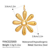 Wholesale Diy Jewelry Accessories Stainless Steel Non Fading Seaside Pendant With Small Animal Pattern For Women Electroplated With 18K Real Gold