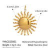 Wholesale Diy Jewelry Accessories Stainless Steel Non Fading Seaside Pendant With Small Animal Pattern For Women Electroplated With 18K Real Gold