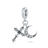 Wholesale Diy Jewelry Accessories Sterling Silver 925 Beads Virgin Cross Bracelet With Dripping Oil Design