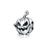 Wholesale Diy Jewelry Accessories 925 Sterling Silver Halloween Pumpkin Skull Bat Pendant Beads With Dripping Oil Design