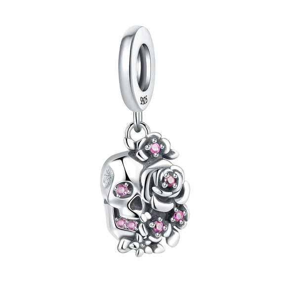 Wholesale Diy Jewelry Accessories 925 Sterling Silver Halloween Pumpkin Skull Bat Pendant Beads With Dripping Oil Design