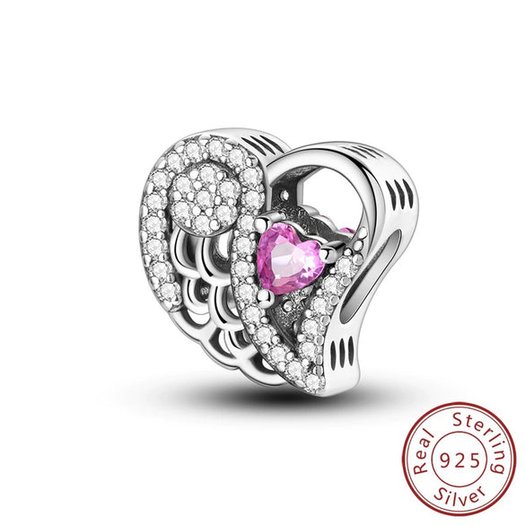 Wholesale Diy Jewelry Accessories 925 Sterling Silver Love Family Charm Decorative Beads Pendant With Dripping Oil Design