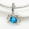 Wholesale Diy Jewelry Accessories 925 Sterling Silver Pendant Beads Ocean Style Animal Crab Charm With Dripping Oil Treatment