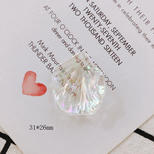 Wholesale Diy Jewelry Accessories Transparent Magic Acrylic Resin Petals Leaves Earrings Made Of Plastic And Resin