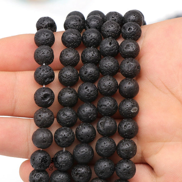 Wholesale Diy Jewelry Accessories Volcanic Stone Beads Polished