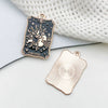 Wholesale Diy Jewelry Accessories Zinc Alloy Hanging Pendant Necklace Earrings Keychain Retro Dark Tarot Style Electroplated
