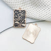 Wholesale Diy Jewelry Accessories Zinc Alloy Hanging Pendant Necklace Earrings Keychain Retro Dark Tarot Style Electroplated