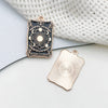 Wholesale Diy Jewelry Accessories Zinc Alloy Hanging Pendant Necklace Earrings Keychain Retro Dark Tarot Style Electroplated